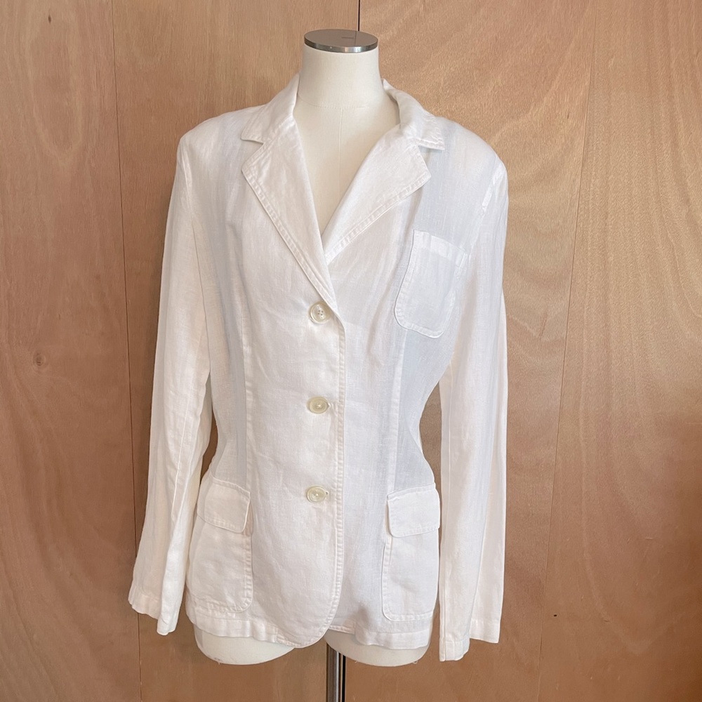 Ralph Lauren White Linen blazer